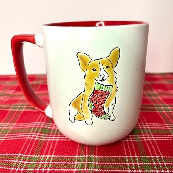 Christmas Corgi with Stocking Coffee Tea Hot Cocoa Mug - Picture 3 of 7